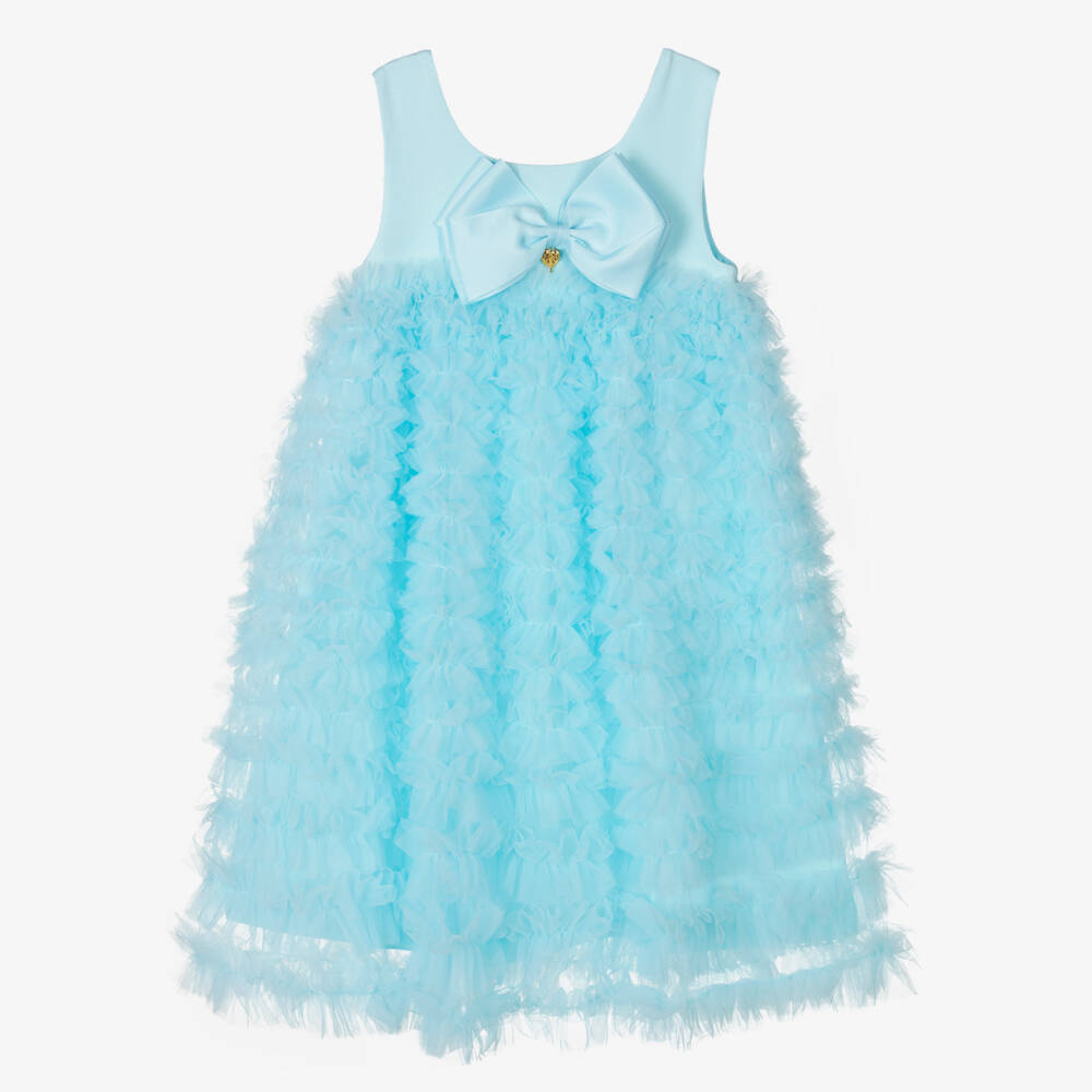 Angel's Face-Teen Girls Aqua Blue Tulle Dress | Childrensalon Outlet