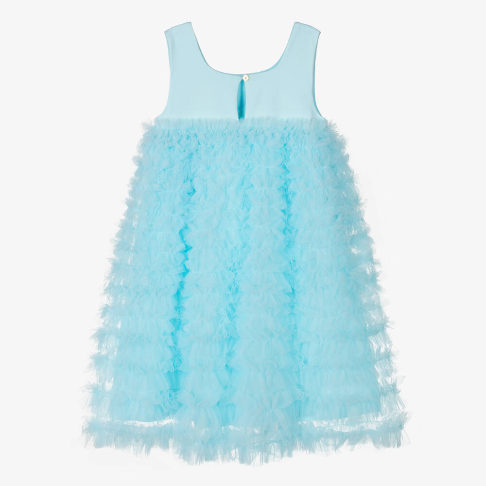 Angel's Face-Teen Girls Aqua Blue Tulle Dress | Childrensalon Outlet