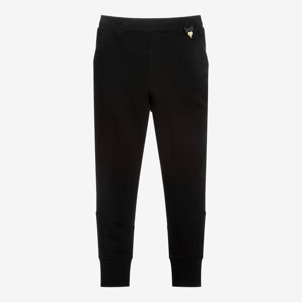 Angel's Face - Teen Girls Black Joggers | Childrensalon