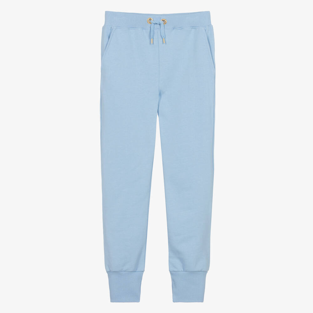 Angel's Face - Teen Girls Blue Cotton Joggers | Childrensalon