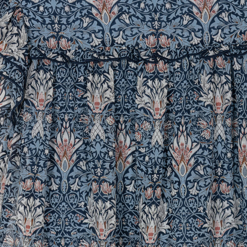 Angel's Face-Синее шифоновое платье с цветами | Childrensalon Outlet