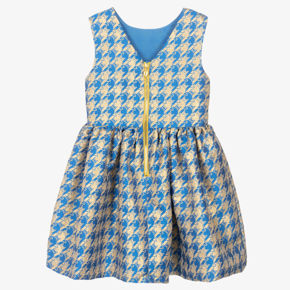 Angel's Face-Сине-золотистое платье для девочек-подростков | Childrensalon Outlet