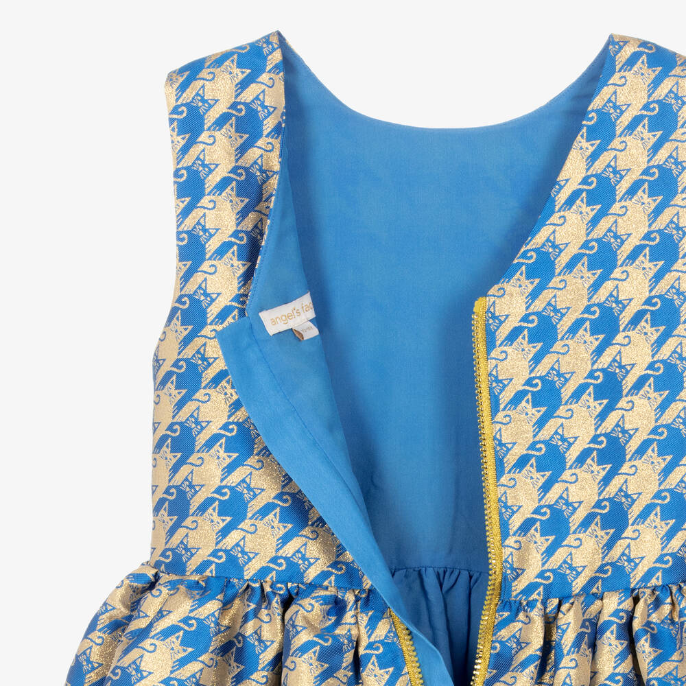 Angel's Face-Сине-золотистое платье для девочек-подростков | Childrensalon Outlet