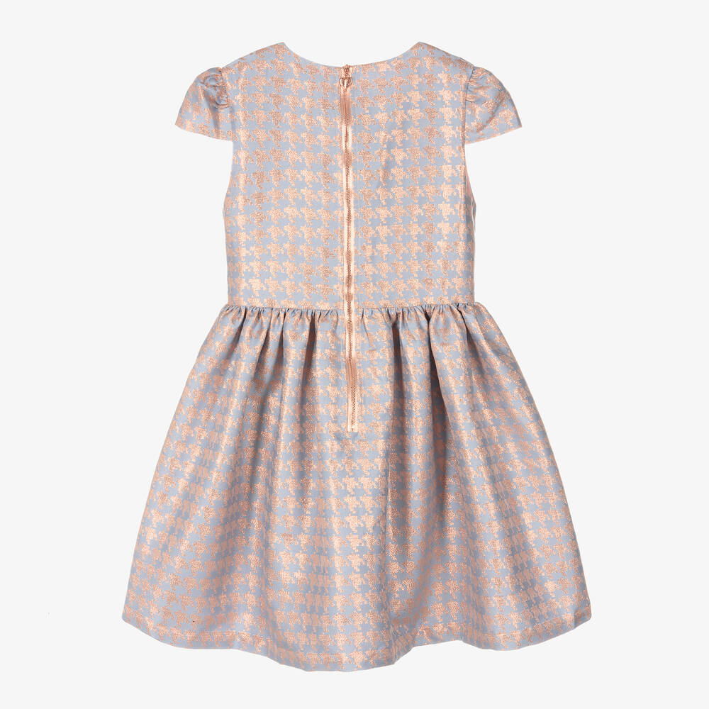 Angel's Face-Розово-голубое платье в гусиную лапку | Childrensalon Outlet