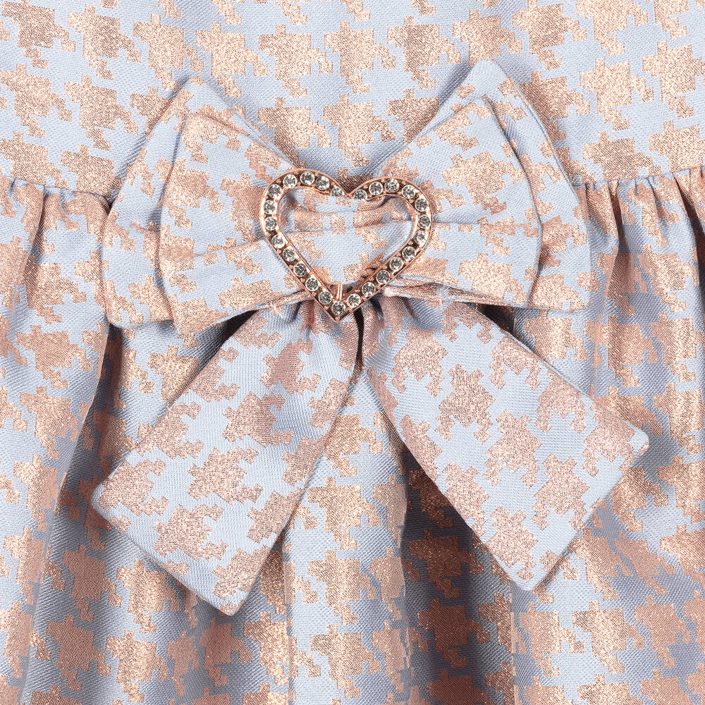 Angel's Face-Розово-голубое платье в гусиную лапку | Childrensalon Outlet