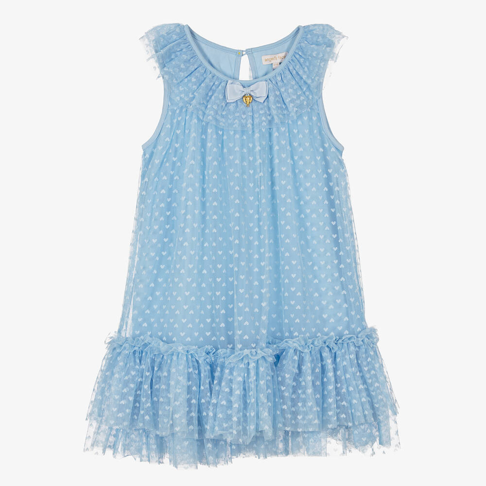 Angel's Face - Blaues Teen Tüllkleid für Mädchen | Childrensalon