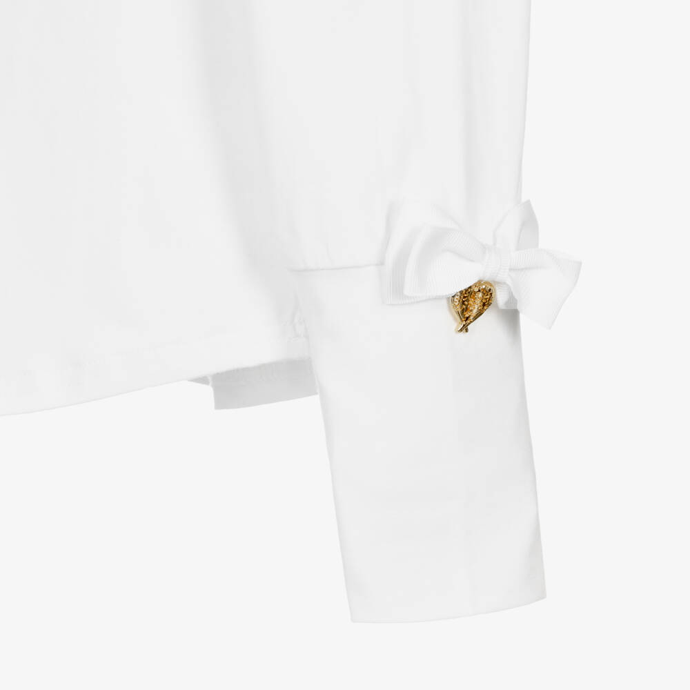 Angel's Face-Teen Girls Ivory Bow Sleeve Top | Childrensalon Outlet