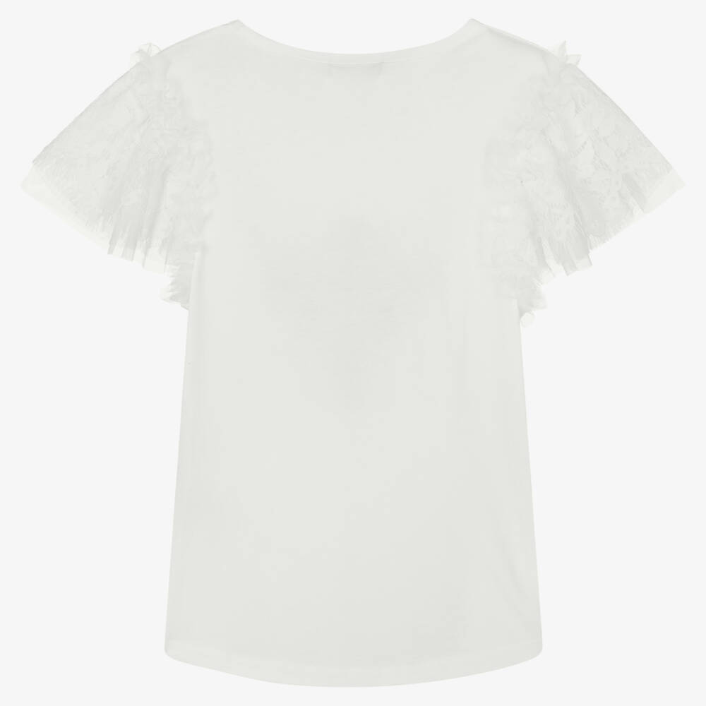 Angel's Face-Teen Girls Lace Flutter Sleeve Top | Childrensalon Outlet