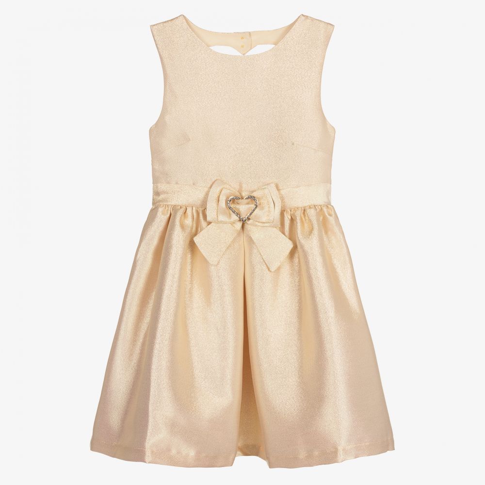 Angel's Face - Teen Girls Pale Gold Dress | Childrensalon