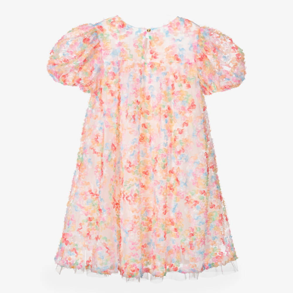 Angel's Face-Teen Girls Pastel Pink Tulle Puff Sleeve Dress | Childrensalon Outlet