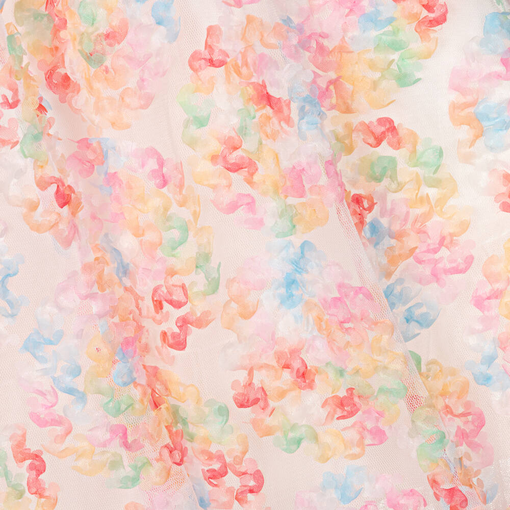 Angel's Face-Teen Girls Pastel Pink Tulle Puff Sleeve Dress | Childrensalon Outlet