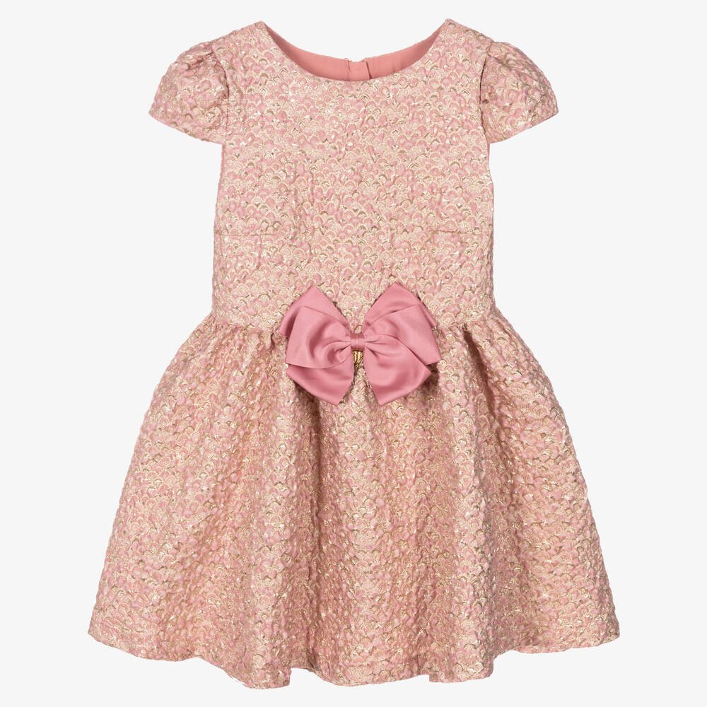 Angel's Face - Robe rose en brocart ado | Childrensalon