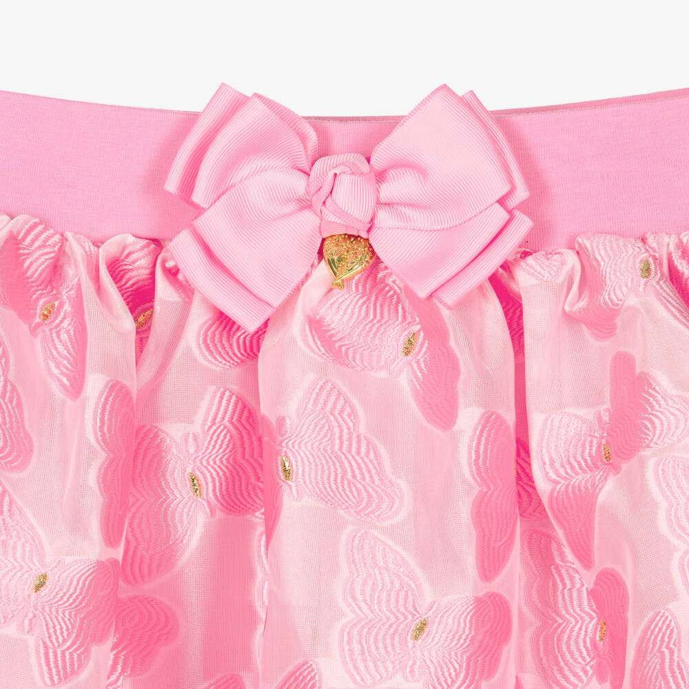 Angel's Face-Teen Girls Pink Butterfly Jacquard Skirt | Childrensalon Outlet