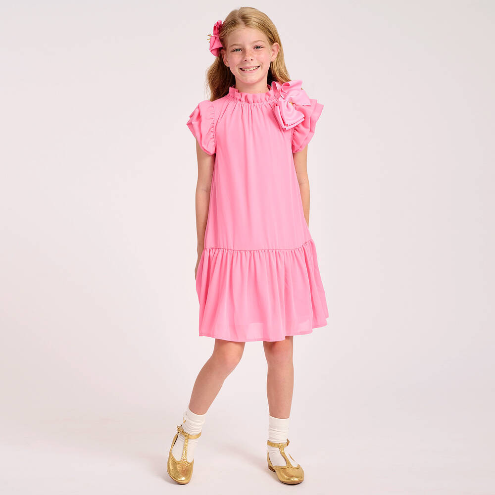 Angel's Face-Teen Girls Pink Chiffon Dress  | Childrensalon Outlet