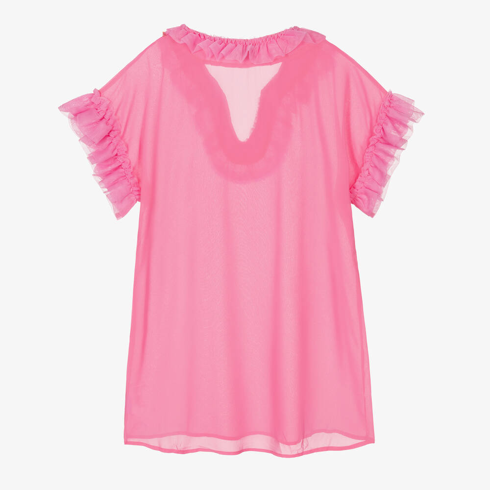 Angel's Face-Teen Girls Pink Chiffon Sequined Kaftan | Childrensalon Outlet