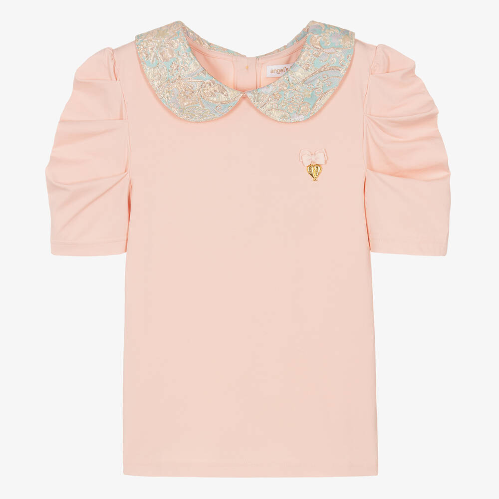 Angel's Face-Teen Girls Pink Cotton Jersey Blouse | Childrensalon Outlet