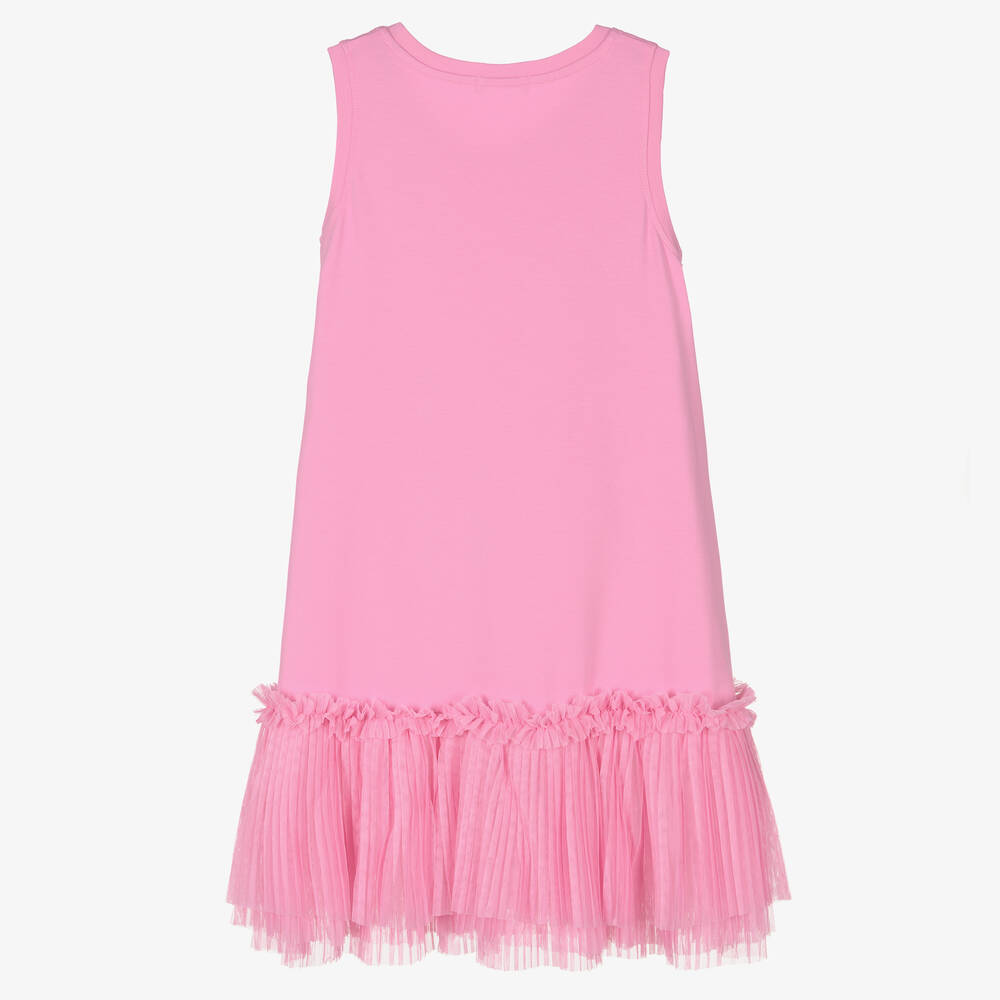 Angel's Face-Teen Girls Pink Cotton Necklace Dress | Childrensalon Outlet