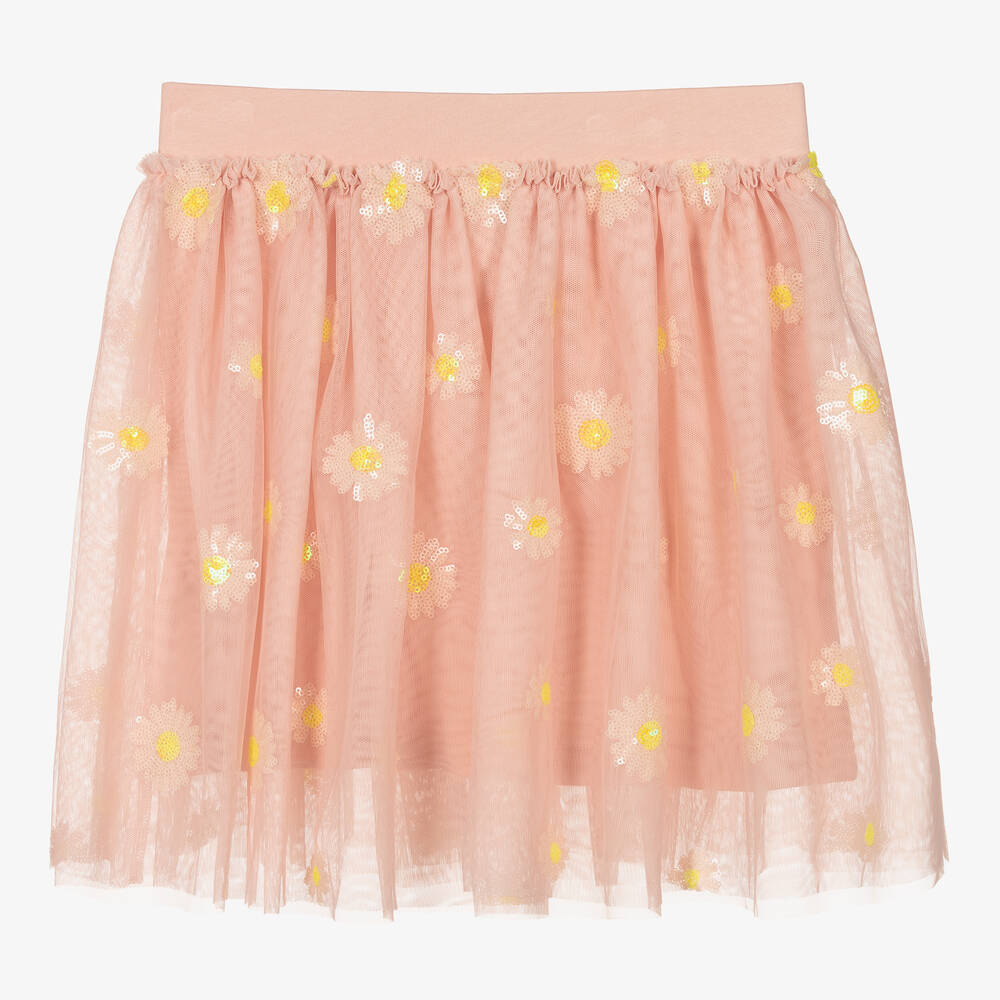 Angel's Face-Teen Girls Pink Daisies Tulle Skirt | Childrensalon Outlet