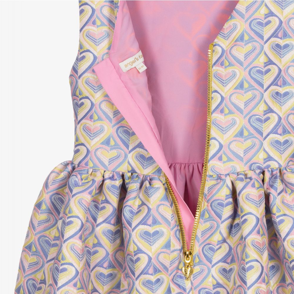 Angel's Face-فستان تينز بناتي جاكارد لون زهري | Childrensalon Outlet