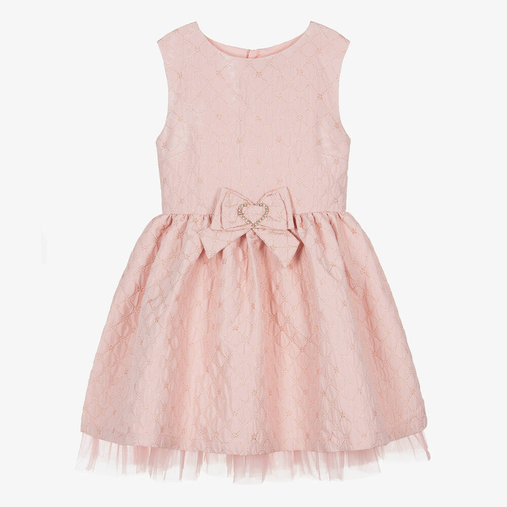 Angel's Face-Teen Girls Pink Jacquard Flower Dress | Childrensalon Outlet