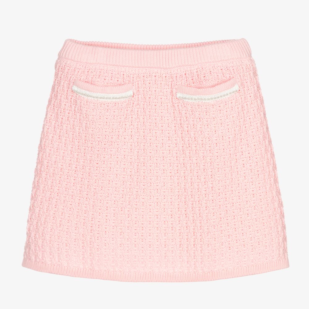 Angel's Face - Teen Girls Pink Knit Skirt | Childrensalon