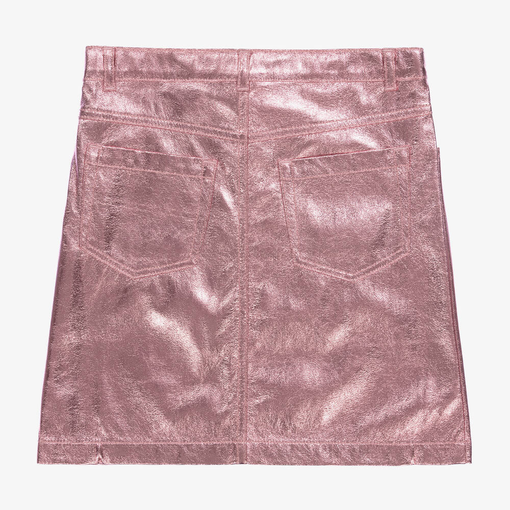 Topshop pink new arrivals metallic skirt