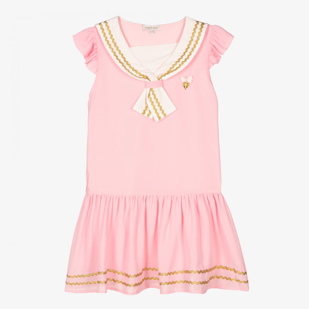 Angel's Face - Teen Girls Pink Sailor Dress | Childrensalon