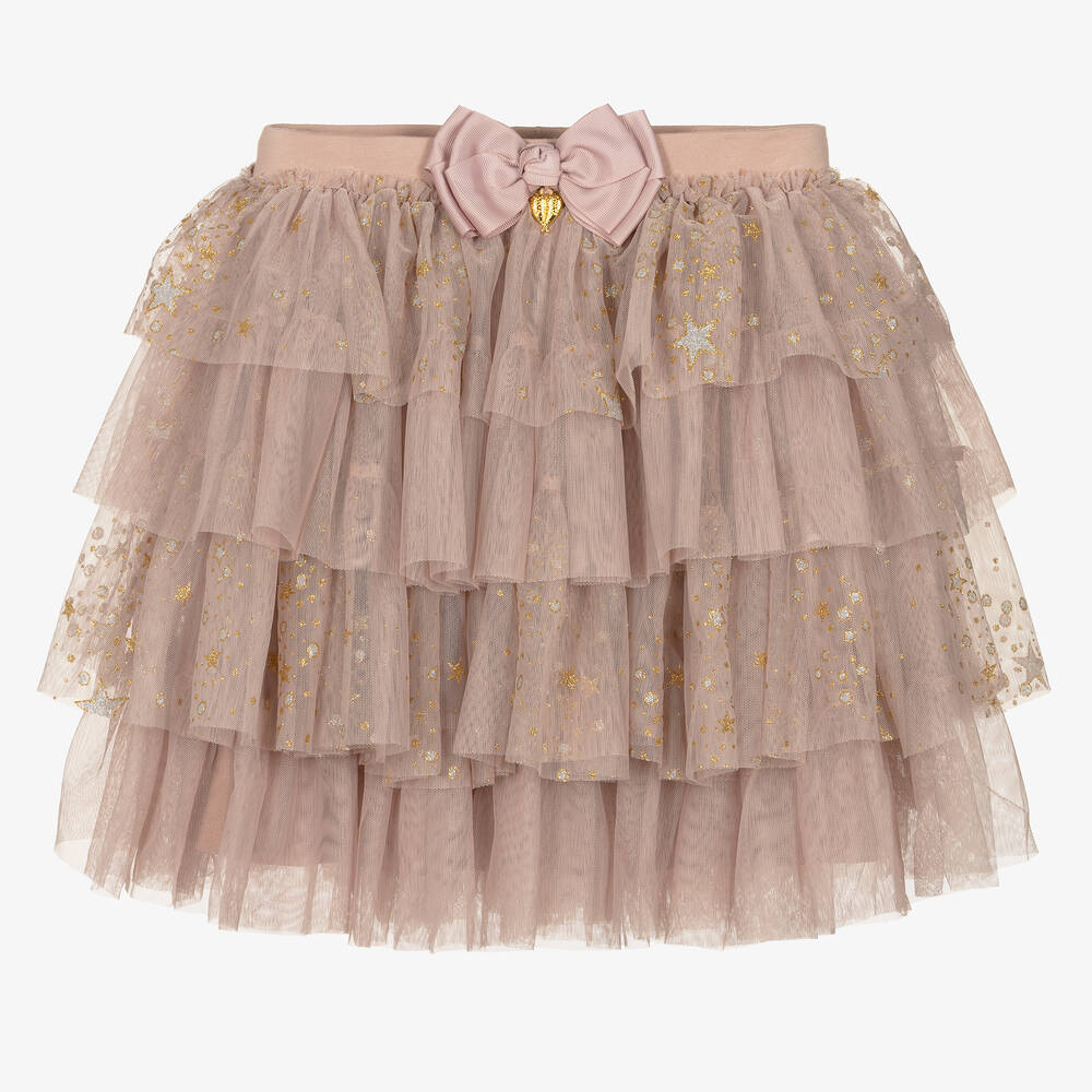 Angel's Face - Розовая юбка-пачка из тюля со звездами | Childrensalon