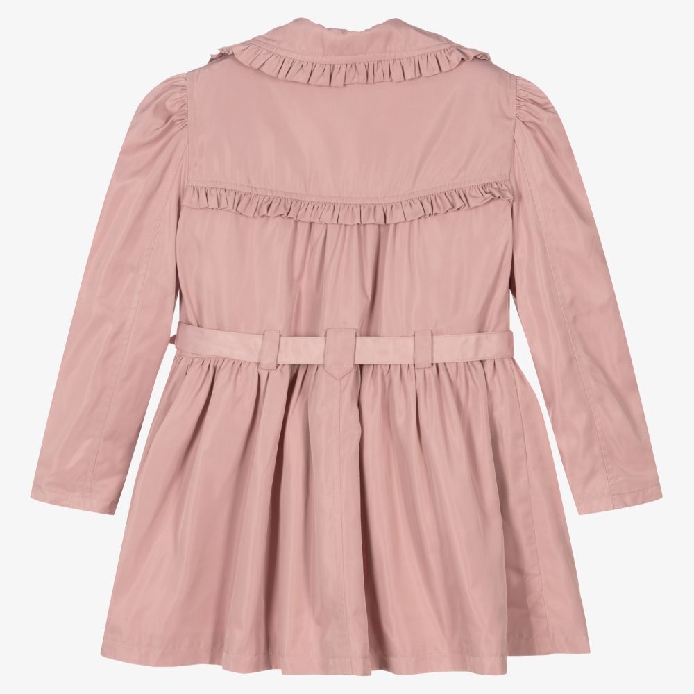 muguet back pleats angel trench coat