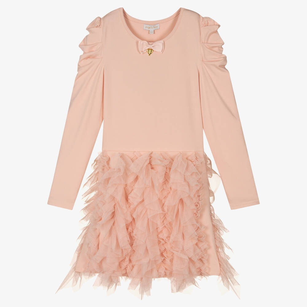 Angel's Face-Розовое платье из тюля для девочек-подростков | Childrensalon Outlet