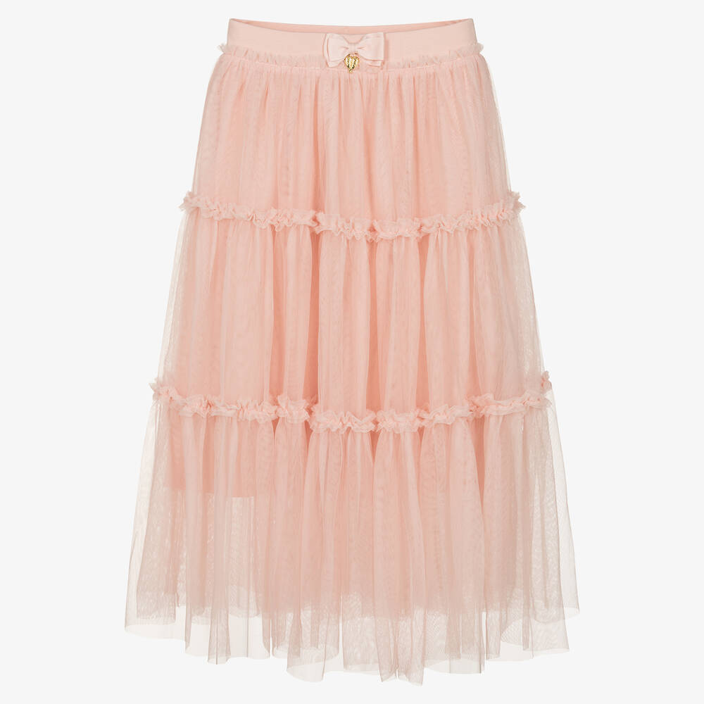 Angel's Face - Розовая юбка миди из тюля | Childrensalon