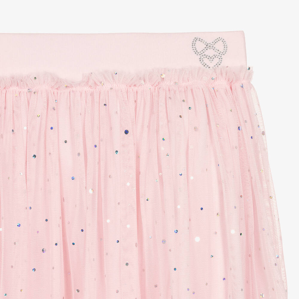 Angel's Face-Teen Girls Pink Tulle Midi Skirt | Childrensalon Outlet