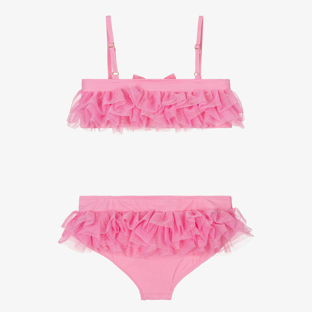 Pink frilly bikini new arrivals