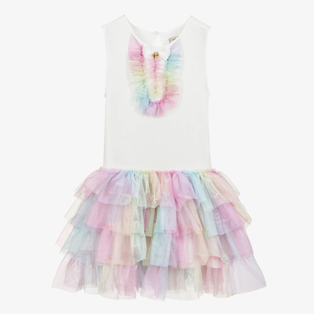 Angel's Face-Teen Girls Rainbow Tulle Dress | Childrensalon Outlet