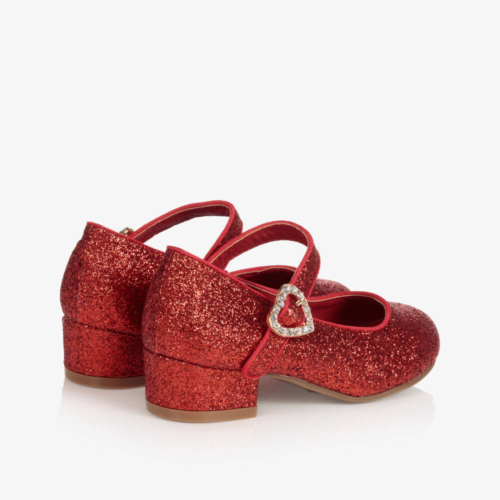 Angel's Face-Teen Girls Red Glitter Shoes | Childrensalon Outlet