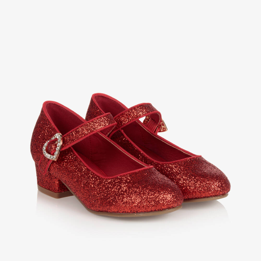 Angel's Face-Teen Girls Red Glitter Shoes | Childrensalon Outlet