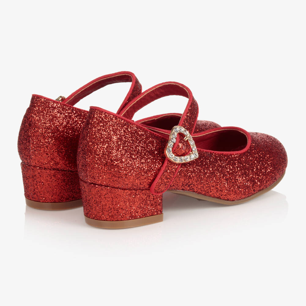 Angel's Face-Teen Girls Red Glitter Shoes | Childrensalon Outlet