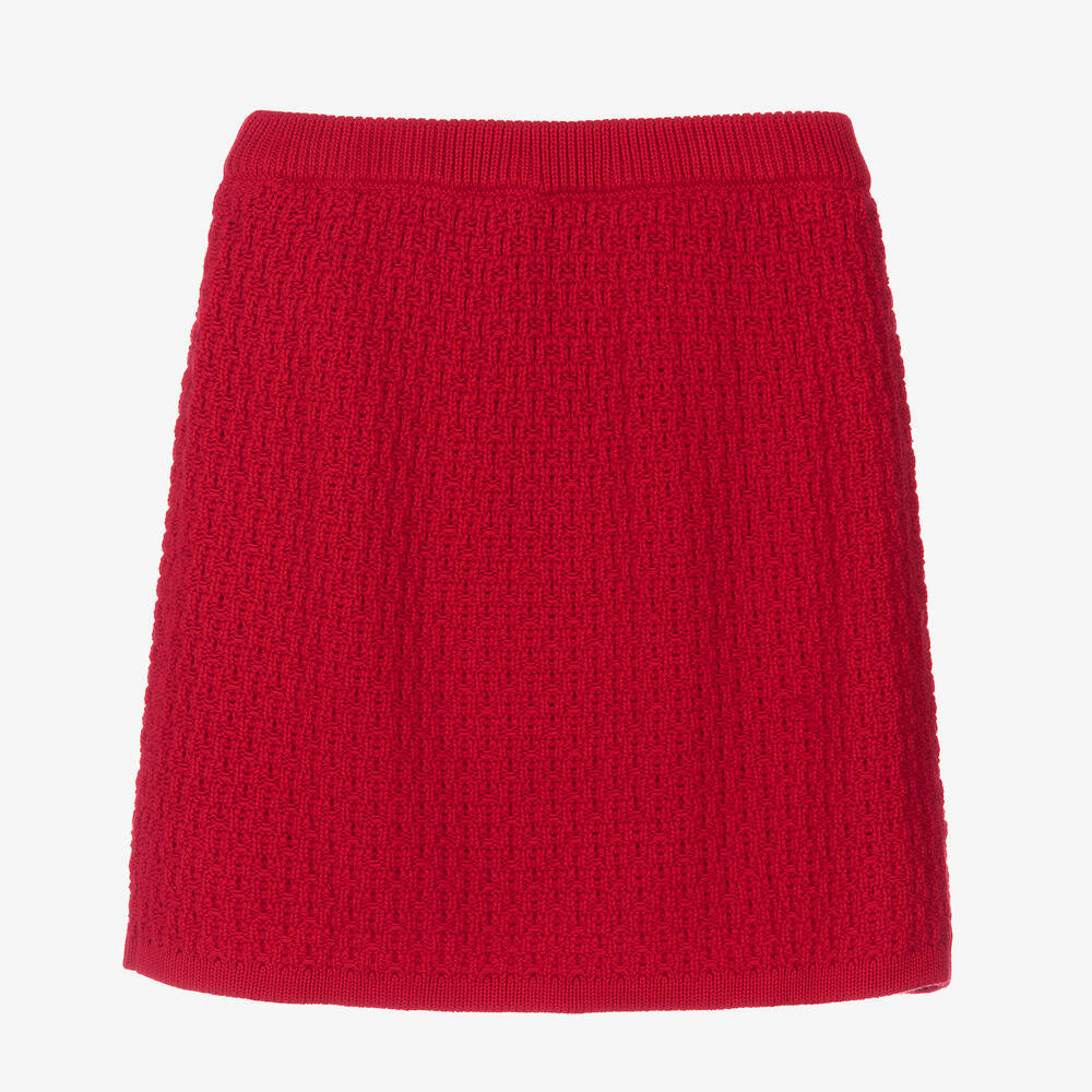 Angel's Face-Teen Girls Red Knitted Skirt | Childrensalon Outlet