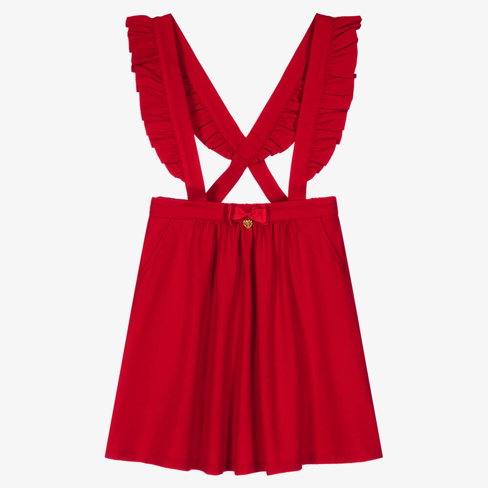 Angel's Face - Teen Girls Red Ruffle Skirt | Childrensalon
