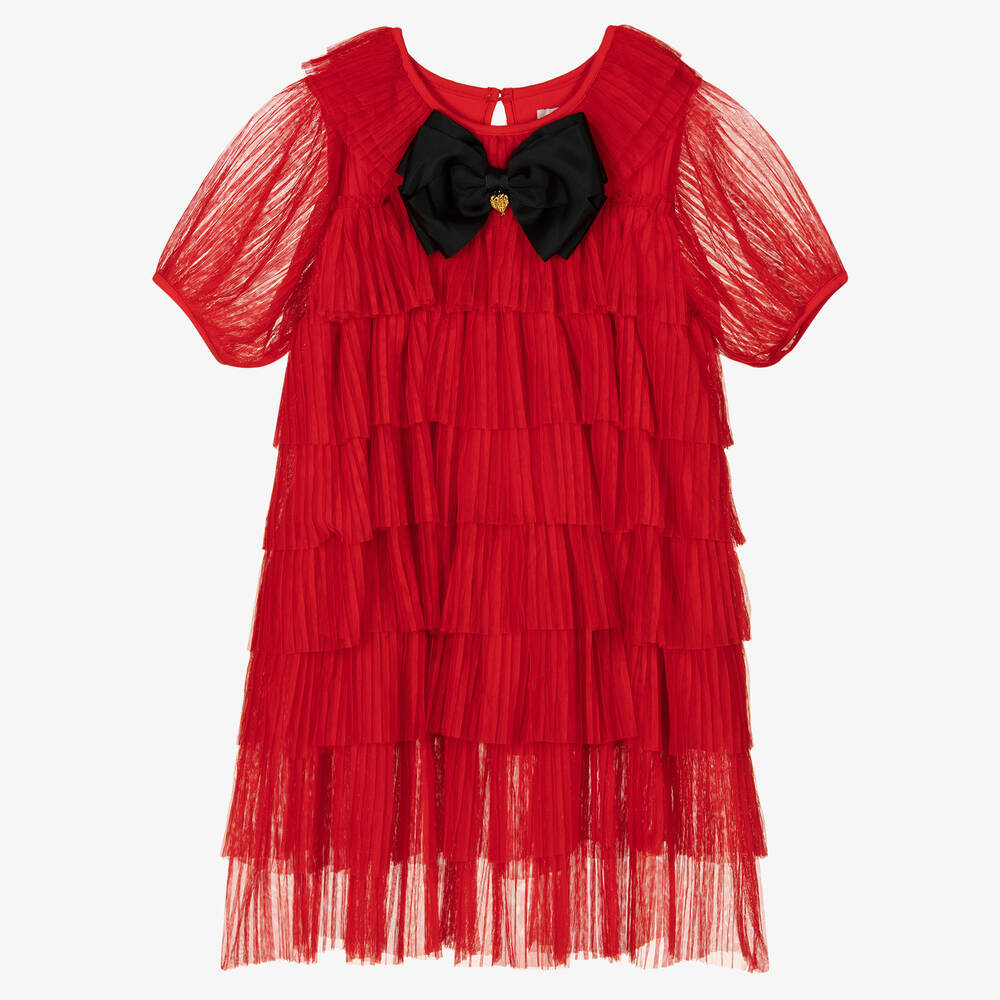 Angel's Face - Teen Girls Red Tulle Dress | Childrensalon