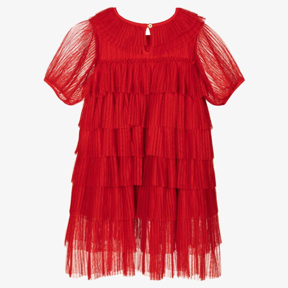 Angel's Face-Teen Girls Red Tulle Dress | Childrensalon Outlet