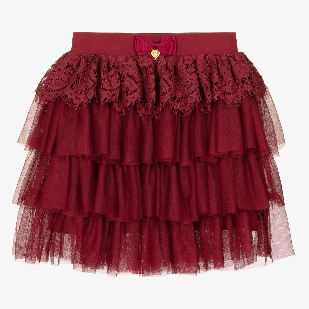 Angel's Face - Красная юбка-пачка из тюля с кружевом | Childrensalon