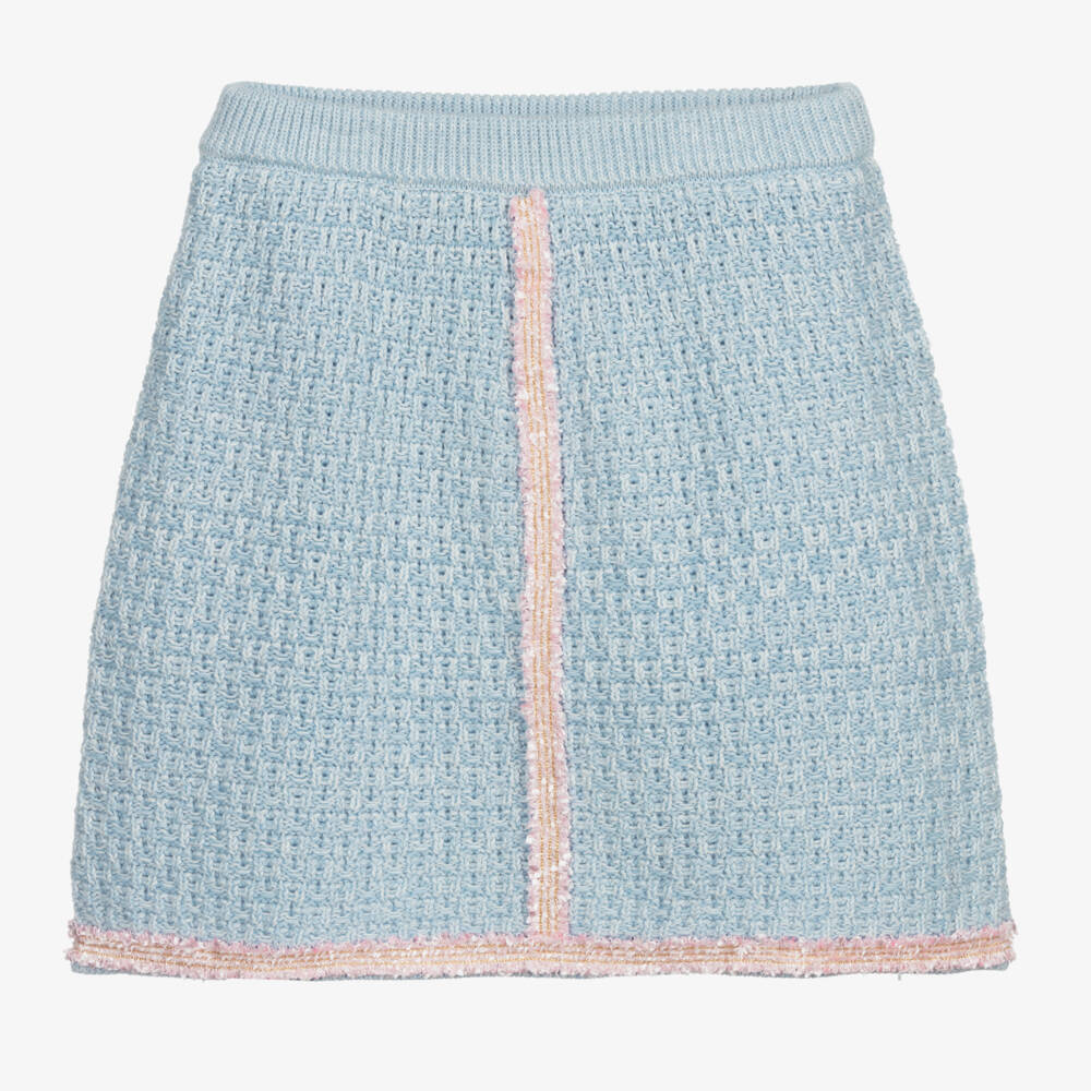 Angel's Face-Teen Girls Soft Blue Knit Skirt | Childrensalon Outlet