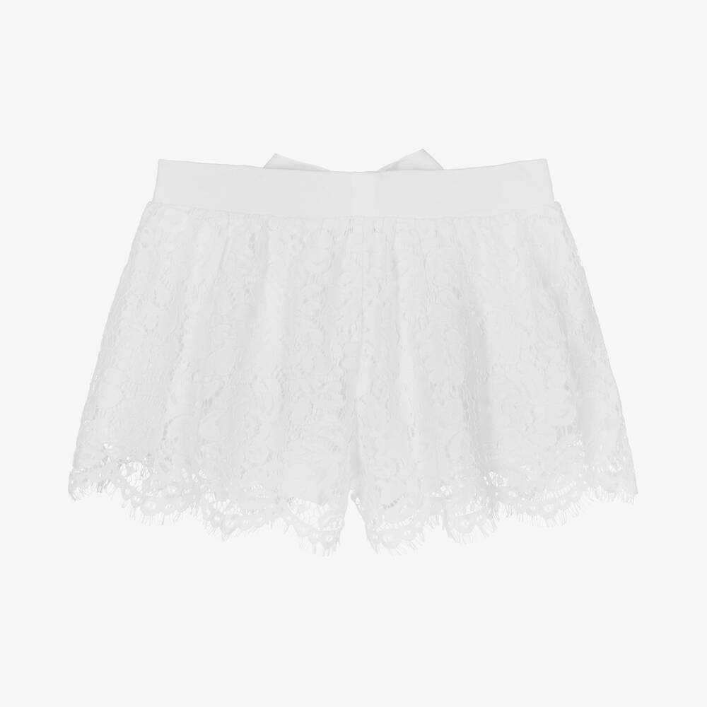 Angel's Face-Teen Girls White Cotton Lace Shorts | Childrensalon Outlet