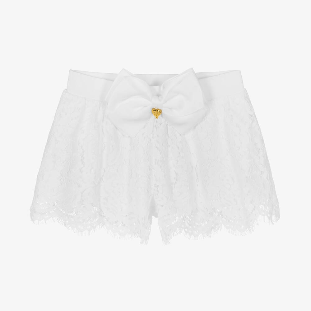 Angel's Face-Teen Girls White Cotton Lace Shorts | Childrensalon Outlet