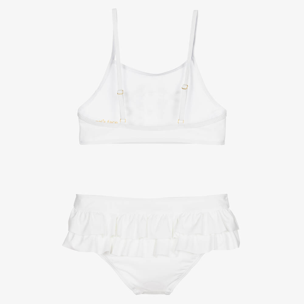 Angel's Face-Белое бикини с оборками для девочек-подростков | Childrensalon Outlet