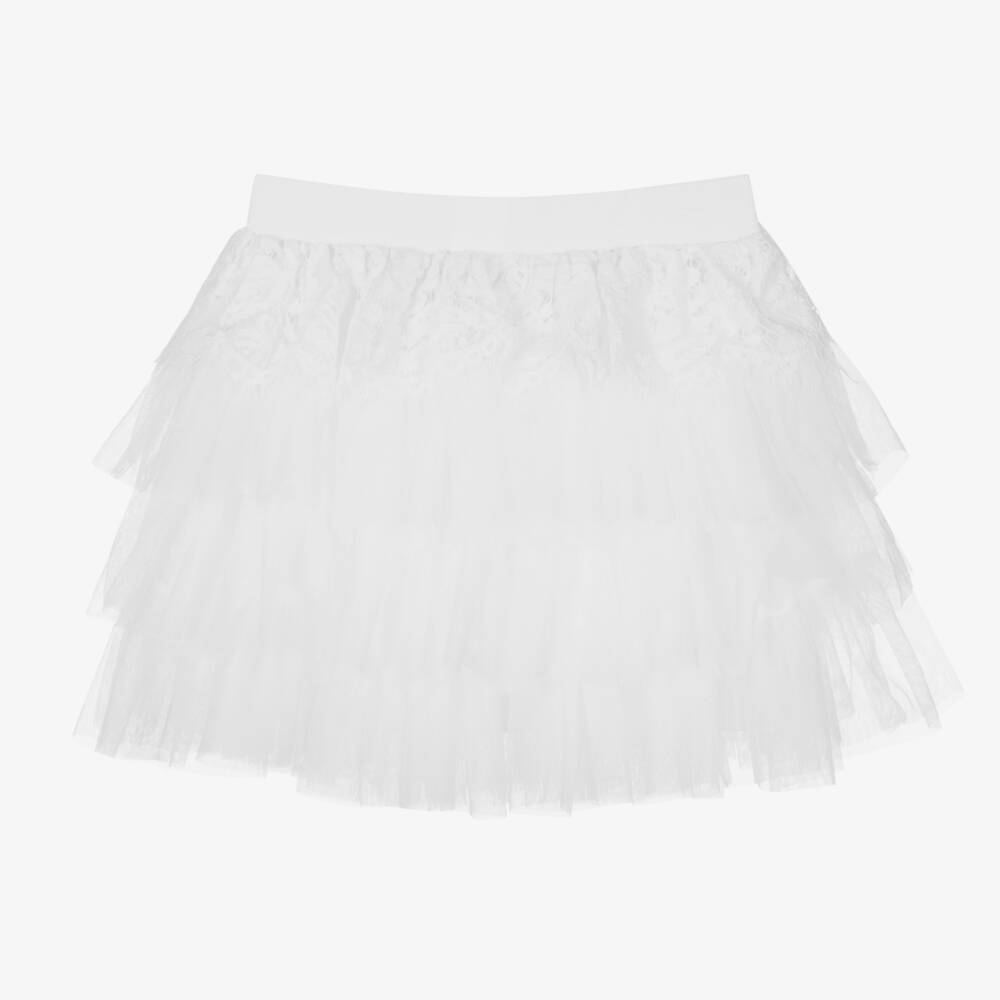 Angel's Face-Юбка из снежного кружева и тюля для девочек | Childrensalon Outlet