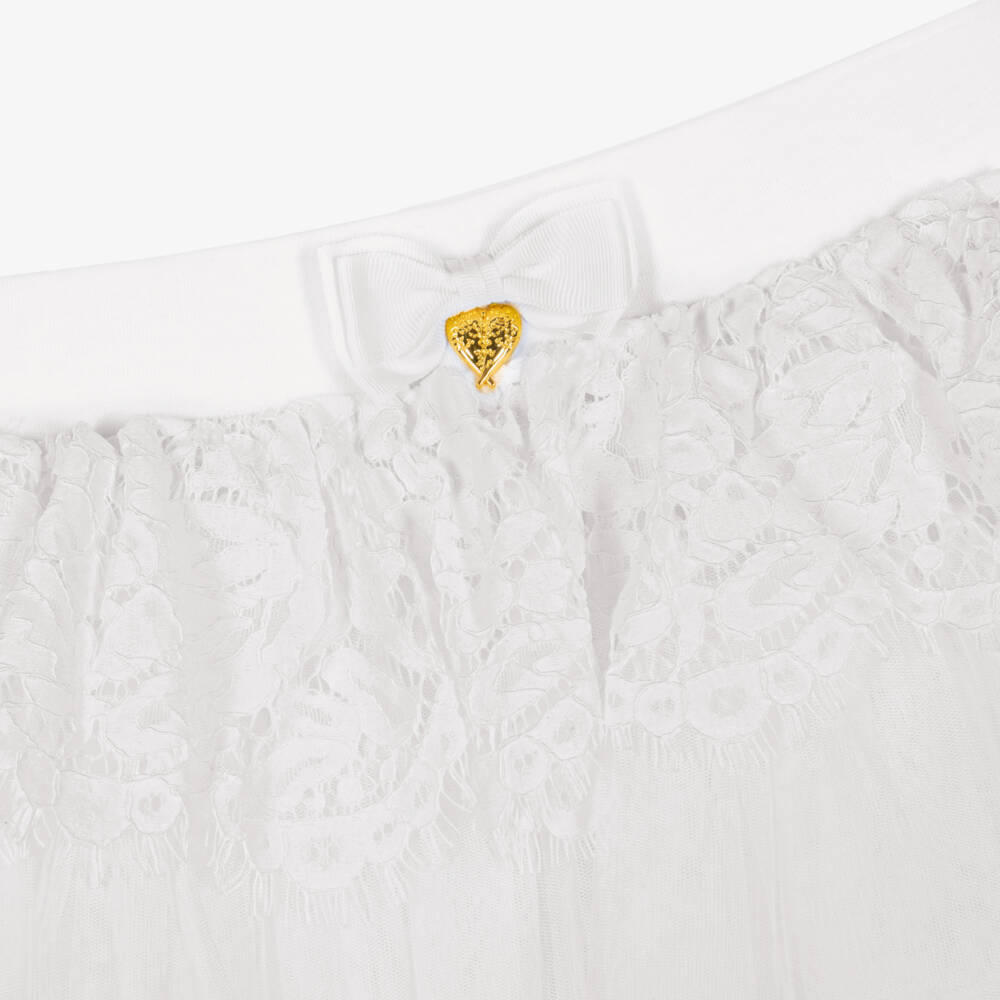 Angel's Face-Teen Girls White Lace & Tulle Skirt | Childrensalon Outlet