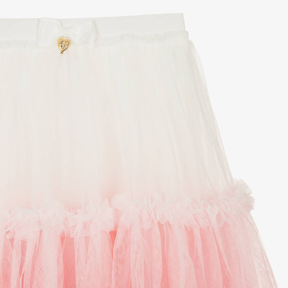 Angel's Face-Teen Girls White & Pink Ombré Tutu Skirt | Childrensalon Outlet