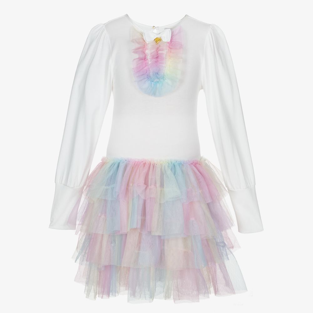 Angel's Face - Weißes Teen Tüllkleid für Mädchen | Childrensalon